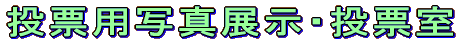 投票用写真展示室